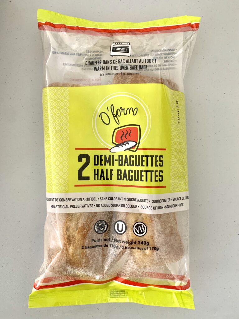 Flexible packaging frozen bread